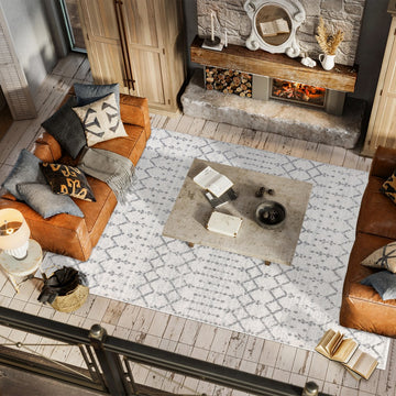 Moroccan Hype Boho Vintage Diamond Area Rug